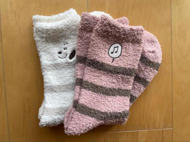 【ユニクロ　ピーナッツ ホリデー ヒートテックソックス（2足組）】2組1セットになっています