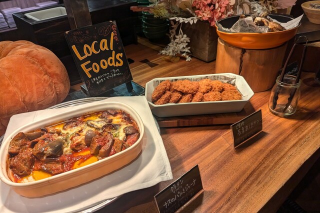 【伊豆マリオットホテル修善寺】夕食ビュッフェにあるローカルフード