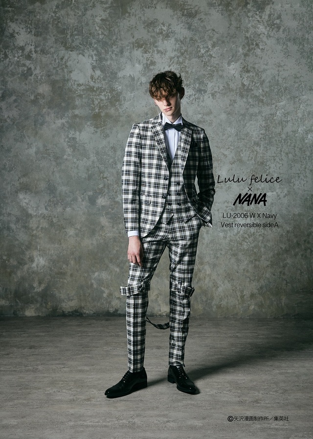 「Lulu felice×NANA」新作ウェディングドレス　LU-2006WhiteXNavy