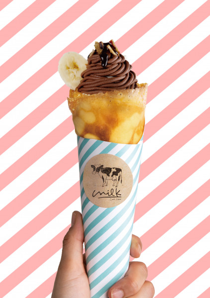 チョコバナナクレープ