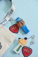 【PEZ×ear PAPILLONNER 】「《人気コラボ/トレンド/バッグチャームとしても◎/別々でも使える2点セット》【PEZ(ペッツ)×ear】ディスペンサー型ぬいぐるみチャーム」￥4,950／取り外しができるのでお好みの組み合わせが楽しめます