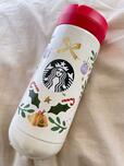 ホリデー2021ステンレスボトルホーリーベル355ml｜スターバックス福袋2023