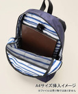 背面のファスナーを開くとスーツケースに装着もOK「CARRIER BACKPACK」　色：AVY、サイズ：FREE、価格：￥22,000（taxin）【LeSportsac×IÉNA ENFANT Special Collaboration】