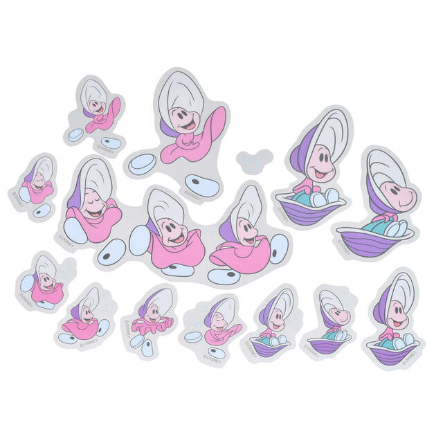 ヤングオイスター＆おばあさんカキ、セイウチ シール・ステッカー クリア 貼ってはがせる Sticker Collection ヤングオイスター 700円