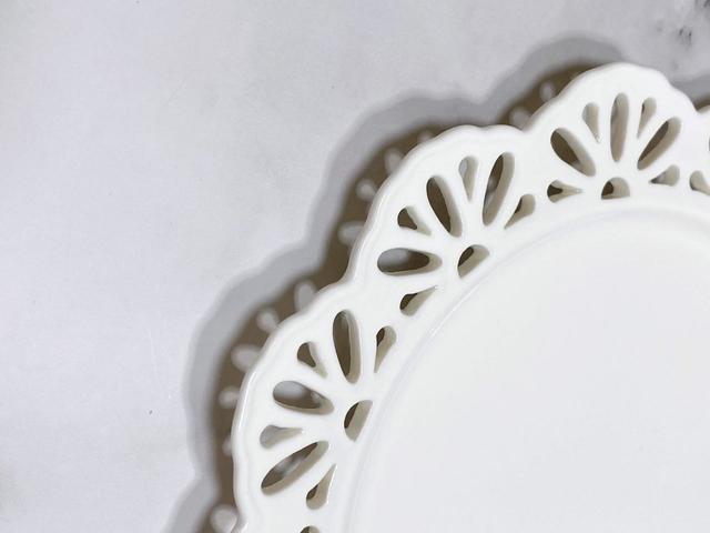 【Francfranc】パニエ プレート レース S ホワイト ／税込800円