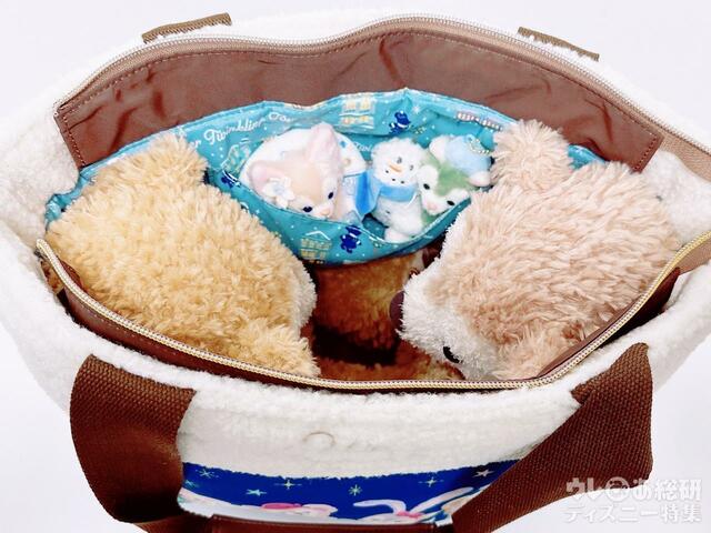 Sサイズのダッフィーたちがペアで入ります