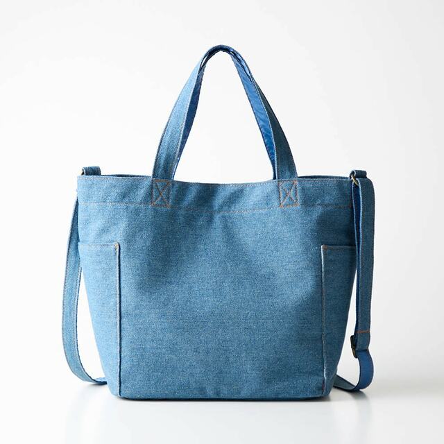 デニム刺繍2WAYバッグ「スティッチ」|¥6,990 (税込)
