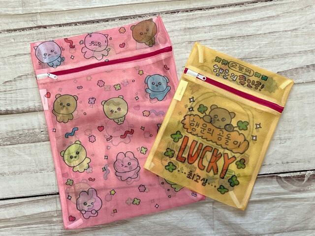 大小サイズの洗濯ネットが2枚入っています