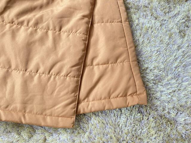 【ワークマン 裏側アルミキルトスカート】キルト地でおしゃれ