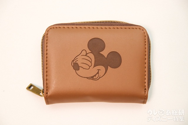Disney MICKEY MOUSE カードケースBOOK BROWN