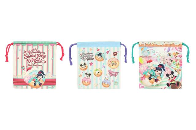 きんちゃくセット 2,100円｜ディズニー・パルパルーザ“ヴァネロペのスウィーツ・ポップ・ワールド”グッズ｜販売店舗：東京ディズニーランド「ディズニー＆カンパニー」｜発売日：2026年4月8日（水）