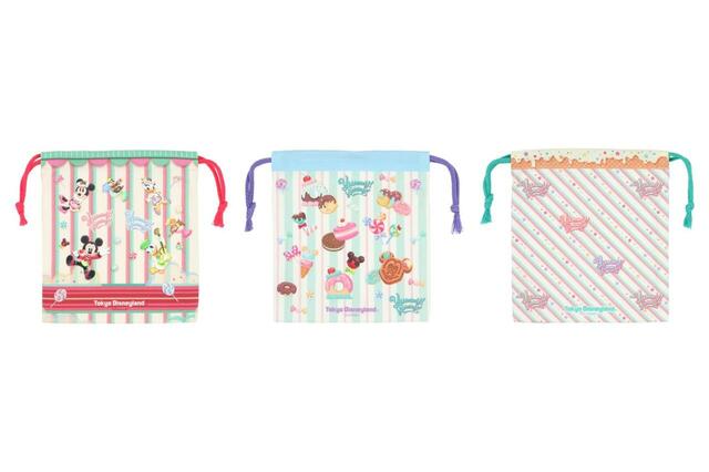 きんちゃくセット 2,100円｜ディズニー・パルパルーザ“ヴァネロペのスウィーツ・ポップ・ワールド”グッズ｜販売店舗：東京ディズニーランド「ディズニー＆カンパニー」｜発売日：2026年4月8日（水）