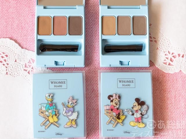 アイブロウパウダー ブライトブラウン【ドナルド＆デイジー】/ ベーシックブラウン【ミッキー＆ミニー】 各2,130円