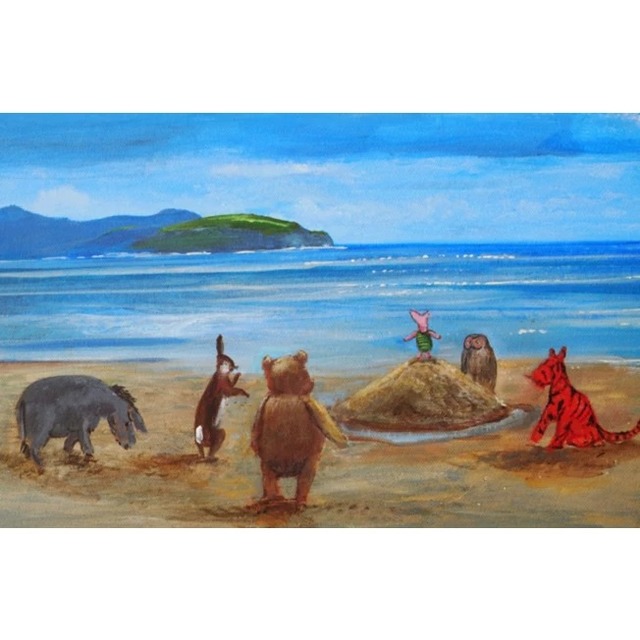 ディズニーファインアート プー アンド フレンズ アット ザ シーサイド 世界限定195枚 1,188,000円