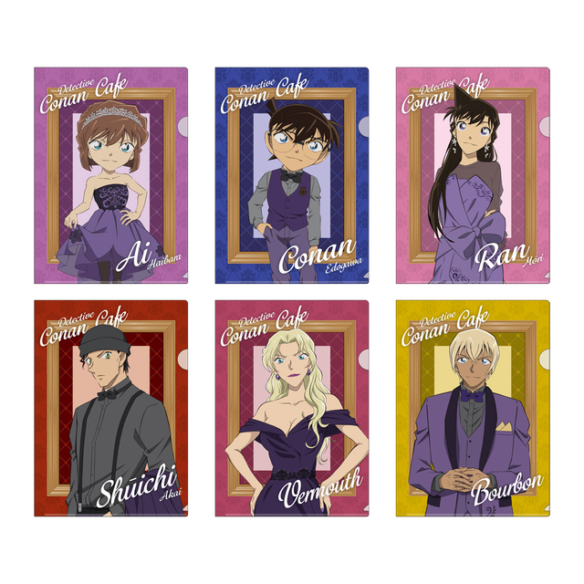 A4クリアファイル（全6種）　　各400円（税込440円）｜名探偵コナンカフェ