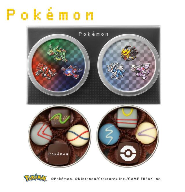 「伝説のポケモン缶セット」＜価格：2,160円（税込）＞ドット絵ポケモンがかわいい♪メリーチョコレートの2026年バレンタインは「ポケモン meets メリーチョコレート」】
