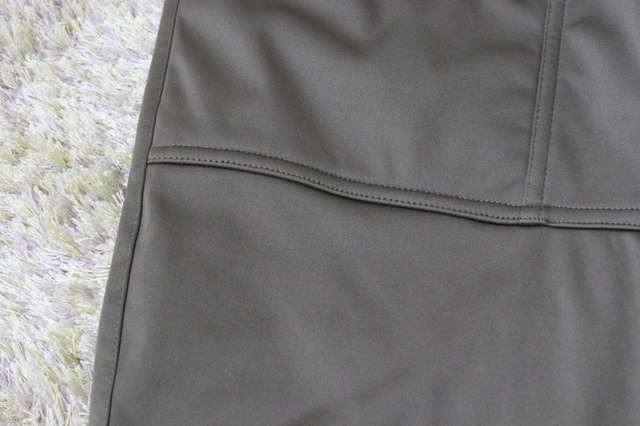 【ワークマン レディースウォームバーサタイルパンツ】少し光沢とハリがある