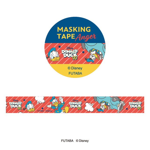 マスキングテープ 440円｜郵便局「ドナルドダック90th喜怒愛楽ステーショナリー」