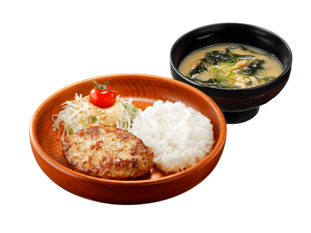 【びっくりドンキーのモーニング】　2位：ミニマムバーグディッシュセット セット¥670/単品¥560　※写真はイメージ