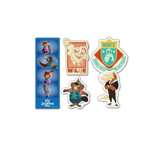 K賞：ステッカーセット｜Happyくじ『ズートピア2』