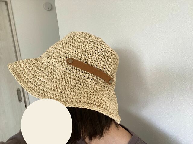 【studio CLIP 畳めるペーパーハット】柔らかくて被りやすく、また走っても簡単には脱げません