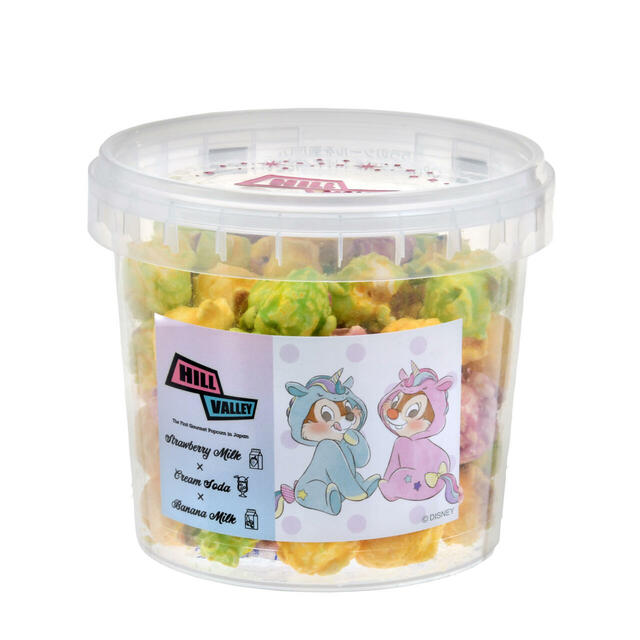 【HillValley】チップ＆デール ポップコーン ストロベリーミルク×クリームソーダ×バナナミルク CHIP ‘N DALE COLLECTION 1,000円