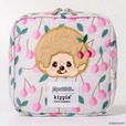 【モンチッチ×kippis】「モンチッチ×kippis コスメ&ガジェットポーチ」/ガーリーな色使いのオフホワイト
