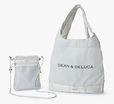 【DEAN ＆ DELUCA×BRIEFING／サコッシュトートバッグ】ライトグレーとブラックの2色展開です