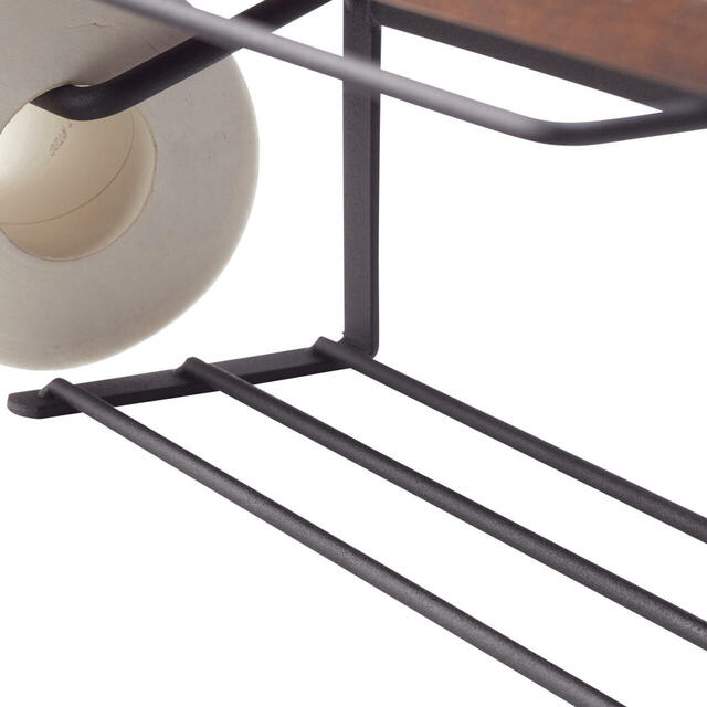 【ベルメゾン】トイレをオシャレに！ストックラック付きトイレットペーパーホルダー