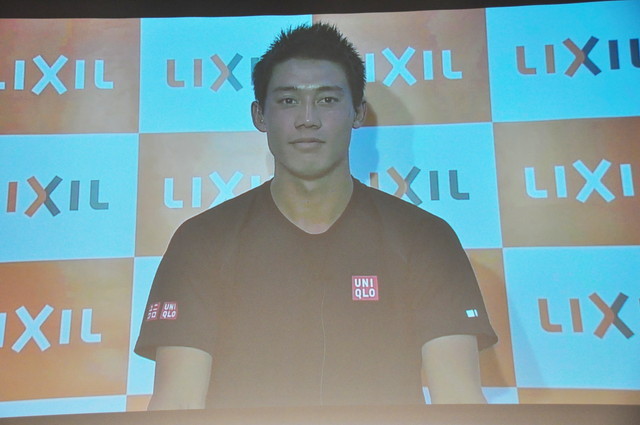 LIXIL×錦織圭選手／発表会の様子