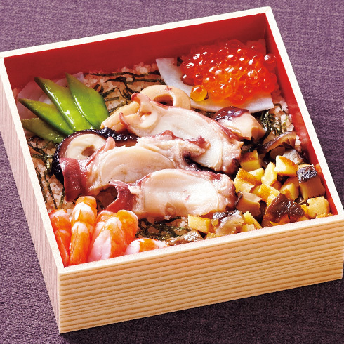 たこ柔か煮のちらし