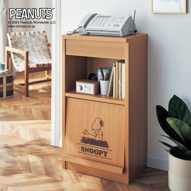 ファックス・電話台としても使えるサイドラック 「スヌーピー」｜￥ 15,900 （税込）