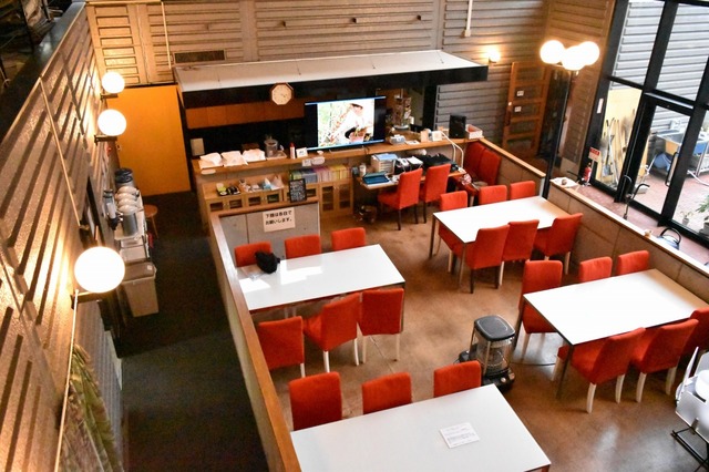 上から見た食堂