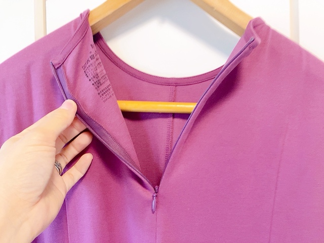 【無印良品 汗じみしにくいノースリーブワンピース 】黒とバーガンディの2色展開です