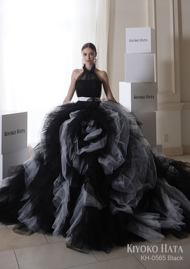 【KIYOKO HATA キヨコハタ】新作ウェディングドレス：KH-0565_Black