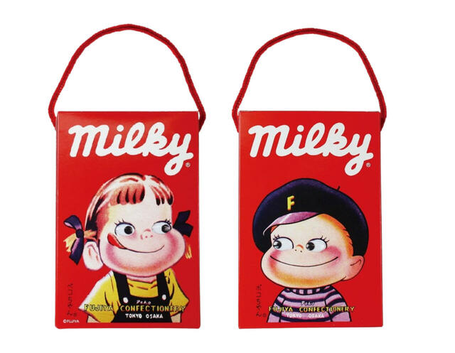 【不二家ペコちゃん POPUP】復刻手提げミルキー(税込600円)