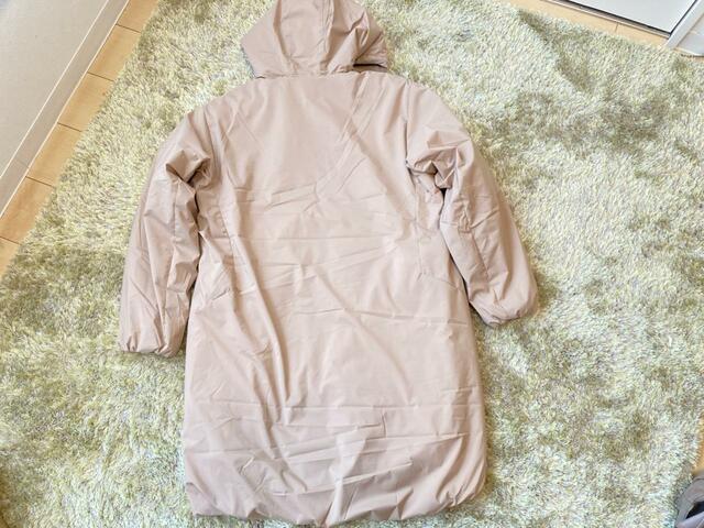 【ワークマン レディース撥水パデットロングフーディー】カラーはカーキ、ネイビー、ベージュの3種