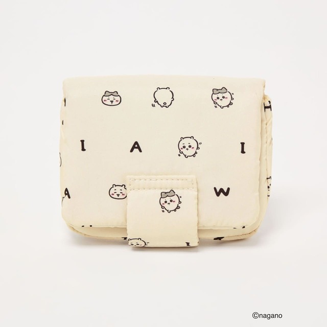 【ちいかわ×CITEN】「ちいかわ CITEN ミラー付きポーチ」2,970円/カラー:オフホワイト、シルバー