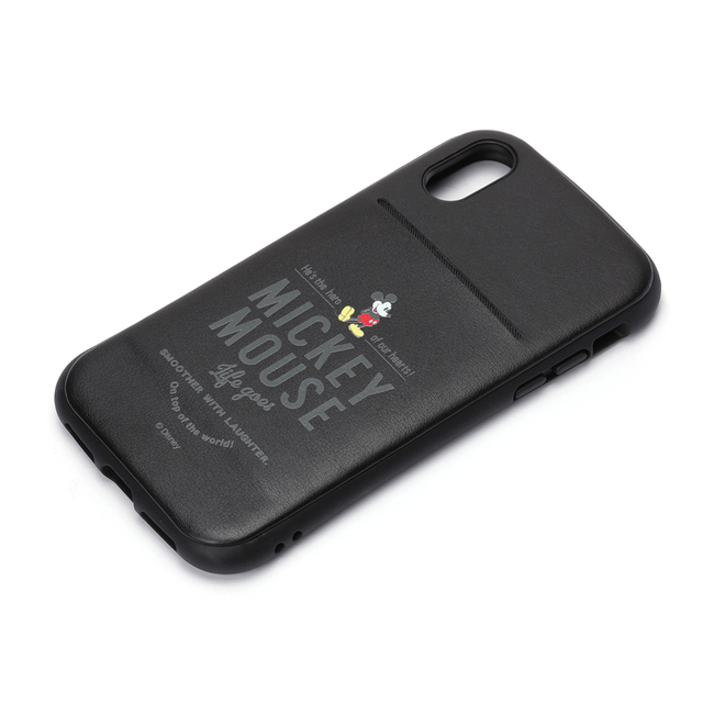 Disney /iPhone X用タフポケットケース ミッキーマウス/ブラック 