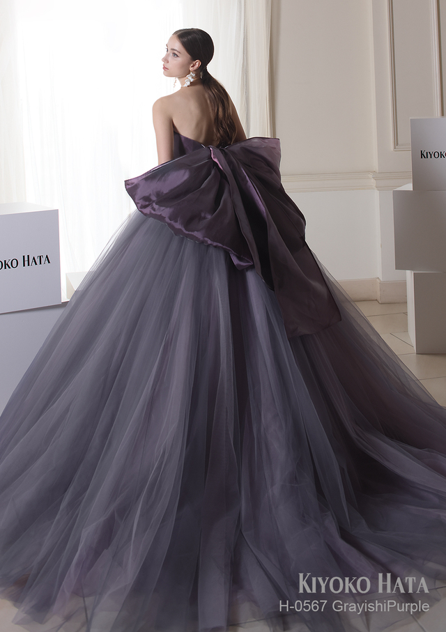 【KIYOKO HATA キヨコハタ】新作ウェディングドレス：KH-0567_GrayishiPurple
