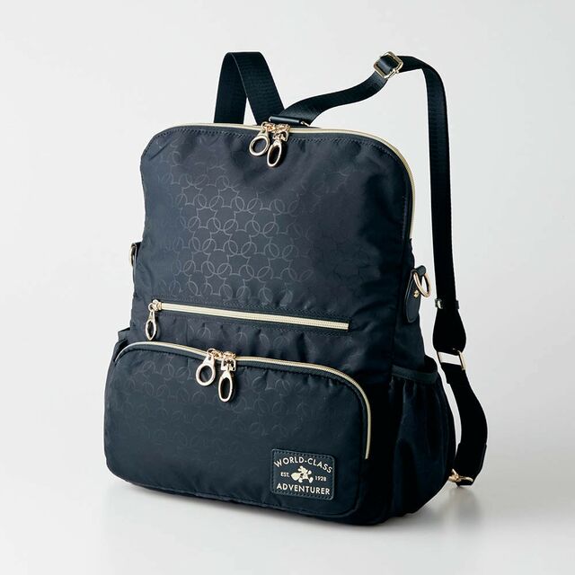 エンボス2WAYトラベルバッグ(ショルダーバッグ/リュックサック)「ミッキーモチーフ」|¥ 8,990 (税込)