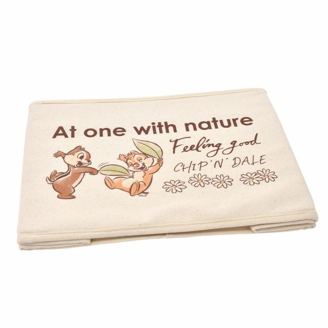【FOOD TEXTILE】チップ&デール 収納ボックス ピンク Chip&Dale FOOD TEXTILE ©Disney