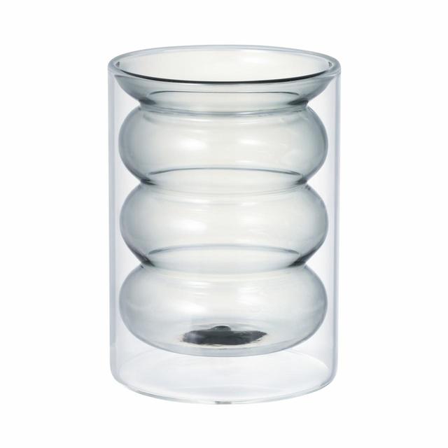 「バブル ダブルウォールグラス」グレー「バブル ダブルウォールグラス」 グリーン：1,400円（税込）