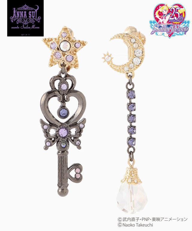 ANNASUIコラボ 時空の鍵＆幻の銀水晶イヤリング