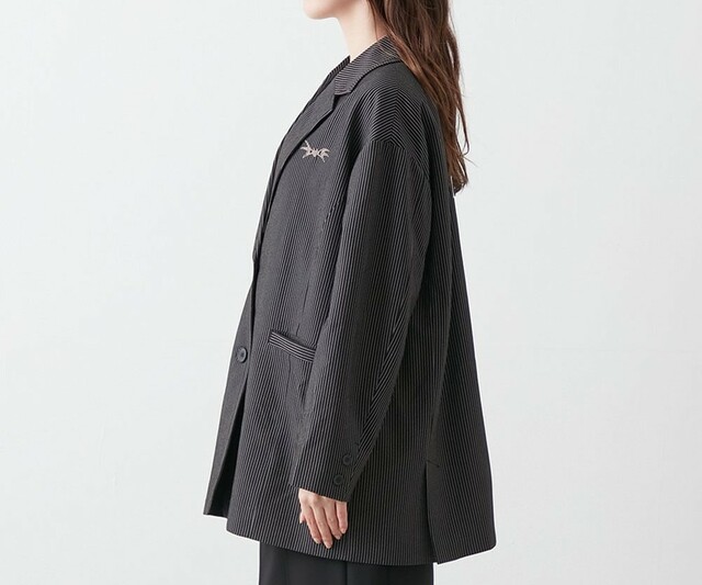 ストライプテーラードジャケット「ナイトメアー・ビフォア・クリスマス／ジャック」｜￥ 12,900 （税込）