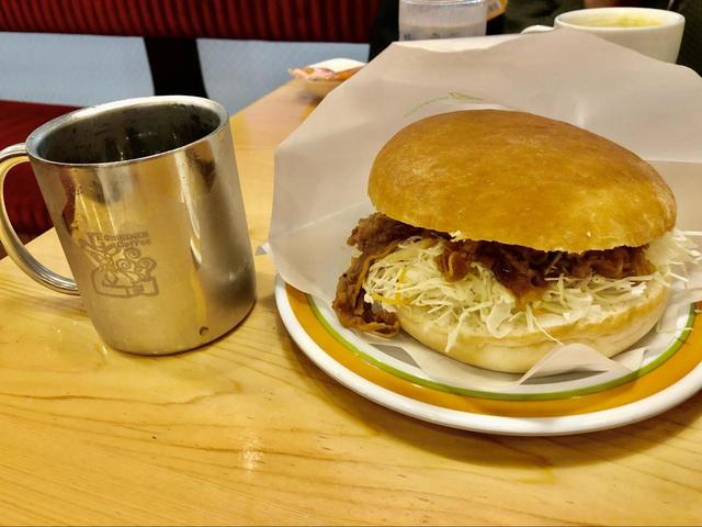 コメ牛バーガー×アイスコーヒー