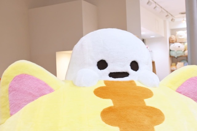 【サンエックスショールーム】コロニャと一緒にいるのはクリーム