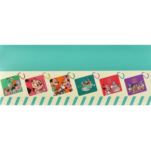 ミッキー＆フレンズ シークレットポーチ カラビナ付き クリア Mickey ＆ Friends 900円