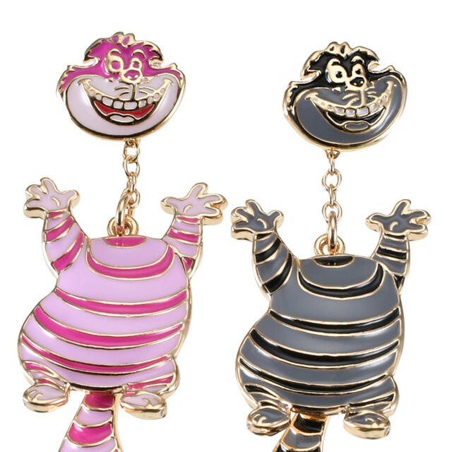 チェシャ猫 ピアス 2WAY スウィング アシンメトリー CHESHIRE CAT 2,200円