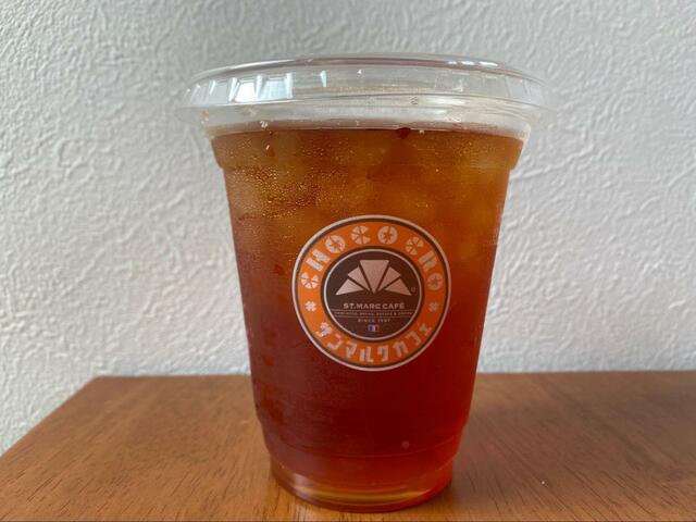 【サンマルクカフェ サンマルクホットサンド　BLT】アイスティーSサイズをチョイス